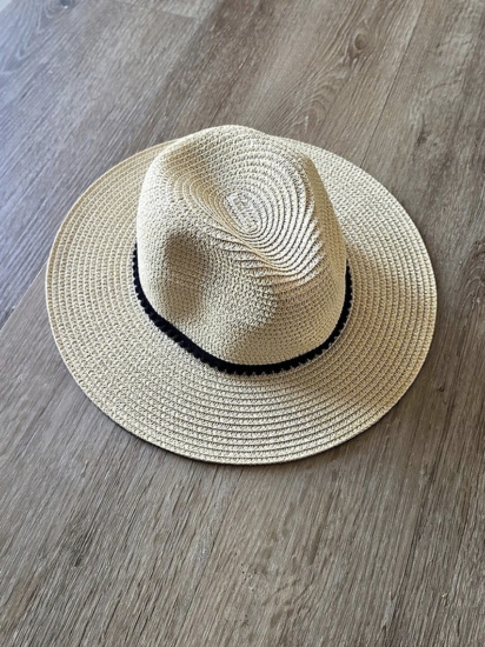 Rachel Zoe Woven Straw-Style Sun Hat in Beige